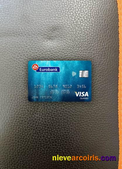Greece Eurobank ergasias visa classic card photolook